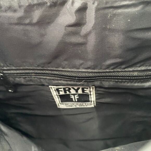 VTG Frye Messenger Briefcase Distress Leather Bag Brown Handle‎ Adjustable Strap - Picture 5 of 11